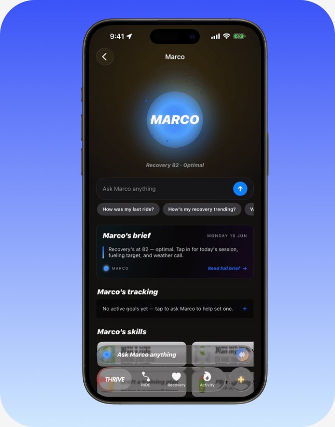 Marco in the THRIVE app